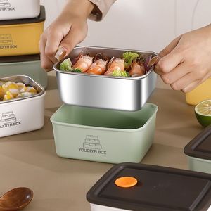 Food Storage Container Rectangle <b>Clip</b>-on Lid Leakproof For Travel Home Office Refrigerator - Product Image 5