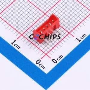 ZX-MX1.25-5PWZ-R Wire-to-Board Pin Header Bent Lead Through Hole,P=1.25mm 1x5P 1.25mm Right Angle Insert PicoBlade (MX 1.25) - Product Image 1