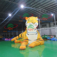 Escultura de Arte de dibujos animados inflable al aire libre/Tigre inflable/escultura de arte inflable para decoración de eventos