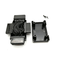 Conector Macho OBD2 OBD II J196 con Adaptador de 3 Conectores Hembra, Lector de Códigos con 1 Año de Garantía