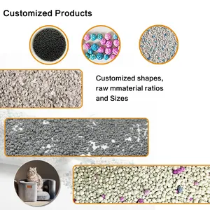 चोंगसी पालतू पशु निर्माता OEM 10 किलो प्राकृतिक सस्ती कीमत नींबू सुगंधित सोडियम बॉल आकार बेंटोनाइट बिल्ली कूड़े थोक में