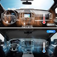 Pratik Polyester Evrensel UV Güneşlik Koruyucu Katlanabilir Ön Cam Güneşliği Araba Ön Camı için