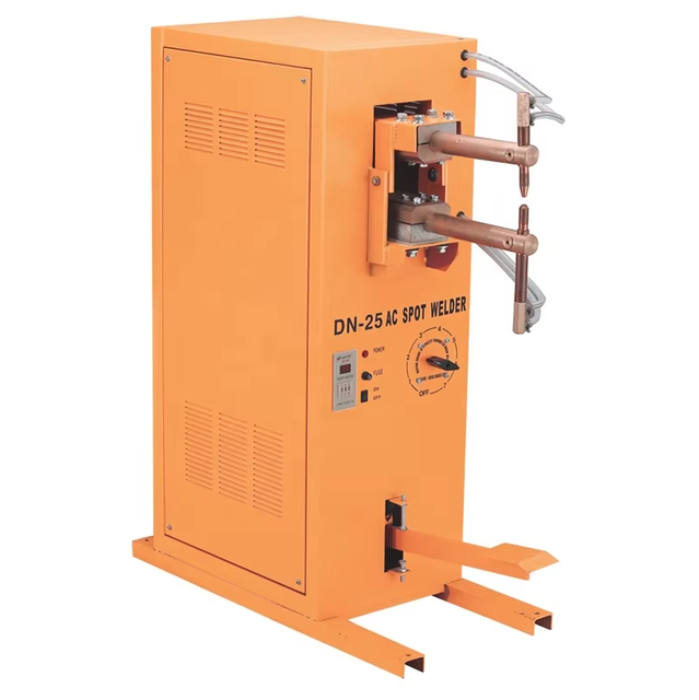 Highly Recommended JUBA New DN-25 220/380V 25kva 1+1-4+4mm Thickness Spot Welder Foot Pedal Type Low Carbon Steel Orange 1 Year