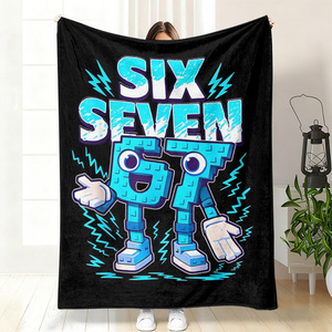 Manta de Franela con Diseño de Números, Manta para Siesta, Reversible, Cálida y Acogedora para Cama, Sofá, Sillón, Impresión Personalizada, Venta al Por Mayor - Product Image 6