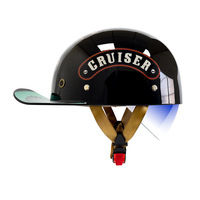 Casco Retro Abierto para Ciclismo, Estilo Béisbol, para Chicas, Material ABS, Certificado 3C, para Motocicleta y Bicicleta Eléctrica, para Todas las Estaciones