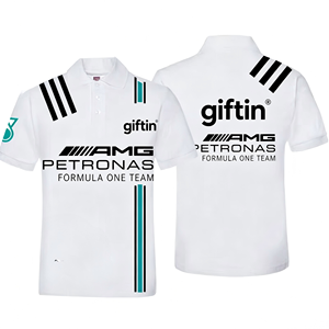 Custom Sublimation Racing Polo Uniform Custom Sponsor Logo Chest Sleeve Printing High Quality Motorsport Apparel <b>For</b> Race Day - Product Image 2