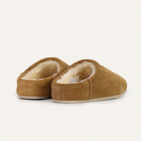 Mules Fluffies Personnalisées en Daim de Vache avec Doublure en Peau de Mouton et Fourrure pour Femmes