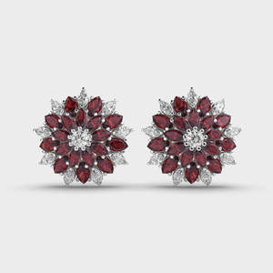 Round Brilliant Moissanite <b>Stud</b> Earrings Premium <b>Sterling</b> <b>Silver</b> Luxury Designer Jewelry Fashion Accessories for Women - Product Image 4