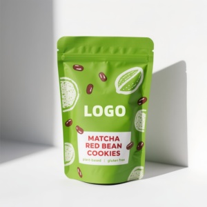 Sacs d'emballage pour fruits secs et noix, pochettes verticales refermables avec fermeture éclair, en kraft, mylar et feuille d'aluminium pour amandes, noix et noix de cajou - Product Image 1
