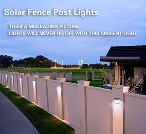 Solar Outdoor Courtyard Lamp-fence Lamp 6 LED Semi-circular Step <b>Ladder</b> Garden Balcony <b>Wall</b> Lamp-fence for Courtyard Decoration - Product Image 3