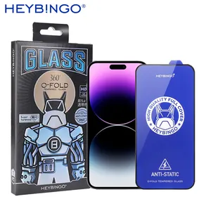 Heybingo 0.33mm O-Fold Tempered Glass chống trầy xước bảo vệ màn hình cho Infinix Hot 11 chơi iPhone 13 14 15Pro Max điện thoại