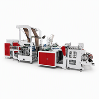 Machine automatique de fabrication de sacs poubelles en plastique à fond scellé et pliable HSLJ-1200AR
