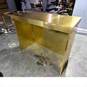 LEDA Luxury Foldable Modern Dining <b>Table</b> for Hotels Banquets Parties Smooth Finish Restaurant Decoration Furniture for Outdoor - Product Image 1