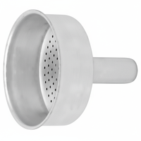 Fackelmann Boîte de 40 Filtres en aluminium pour cafetière, Pièces de machine à café, Filtres Moka, Outil de transfert durable