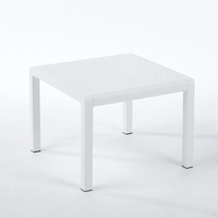 Patio extérieur Table basse en plastique PP étanche jardin cour loisirs petite Table carrée intérieur meubles de salon