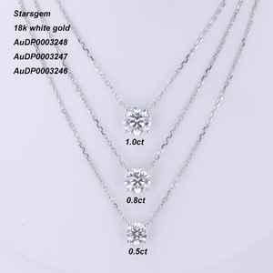 שרשרת יהלומים משובצת יהלום זהב לבן 18k 0.5ct 0.8ct 1.0ct 0.8ct 1.0ct - Product Image 2