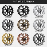 Jantes Beadlock forgées noir brillant à 8 trous, 17-22 pouces, 6061-T6, jantes tout-terrain simulées, 6x5.5 8x170 pour Bronco Ram TRX F-150