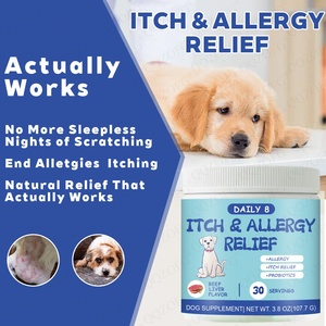 Poudre anti-allergie et anti-démangeaisons pour chiens – Soutien immunitaire et supplément pour la peau et le pelage – Soulagement saisonnier - Product Image 4