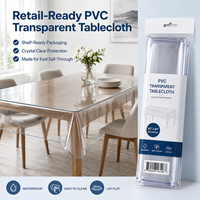 Nappe transparente en PVC YJ, couverture de table en plastique transparent, protection de table en vinyle pour les théâtres, ignifuge, usage commercial