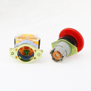 Botón pulsador de parada de emergencia tipo hongo La39-11zs de 22 mm con bloqueo, 1NA 1NC - Product Image 3
