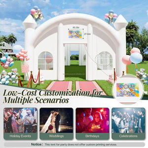 خيمة تجارية قابلة للنفخ ، خيام على طراز القلعة البيضاء للحفلات قماش أكسفورد متين لمخططي المناسبات وتأجيرها - Product Image 2