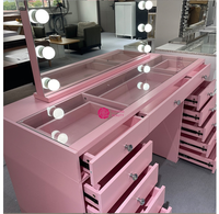 Yicheng Beauty maquillage moderne chaud coiffeuse miroir éclairé tiroir extensible meubles de rangement à vendre