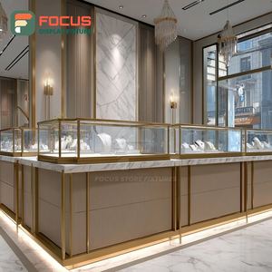 High Visibility High End Jewelry <b>Display</b> <b>Case</b> Polished Surface Brand Store Jewelry Cabinet - Product Image 4