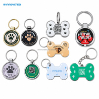Etiqueta de Identificación para Mascotas con NFC RFID, Ecológica e Impermeable, con Código QR