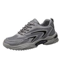 Baskets respirantes antidérapantes pour hommes, chaussures de sport décontractées en maille pour la course, baskets plates décontractées à empeigne en maille pour hommes