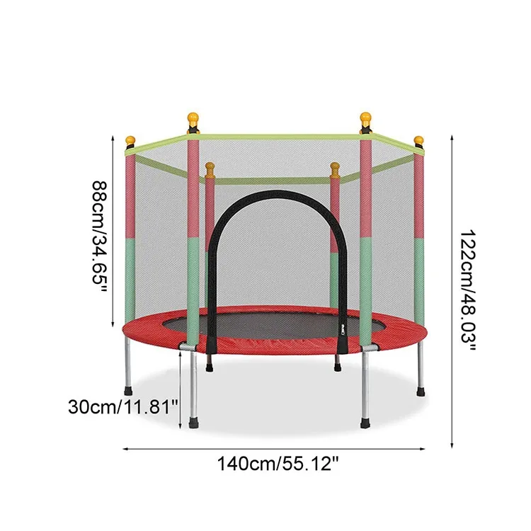 الأطفال الترامبولين المبيعات الوالدين والطفل التفاعلية لعبة اللياقة البدنية الترامبولين مع سور أمان الاطفال داخلي البسيطة للطي الترامبولين