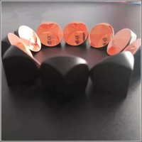 25.4 BK7 prisme de cube d'angle en verre optique revêtement de cuivre réfléchissant avec superposition noire