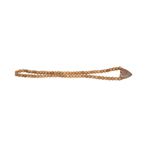 Ghirlanda di perline con accento a cuore in legno di mango per decorazioni domestiche, bagno, ufficio, scaffali e tavolini da caffè - Product Image 2