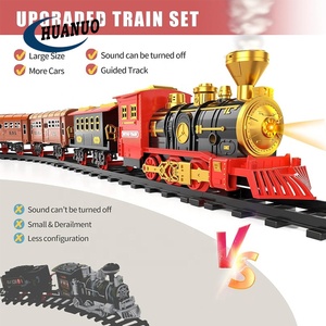 Chàng Trai Và Cô Gái Chơi Trò Chơi Trẻ Em Món Quà Trẻ Em Xe Ô Tô Theo Dõi Đồ Chơi Phun Điện Đồ Chơi Xe Lửa Đường Sắt Với Ánh Sáng Và Âm Thanh - Product Image 2