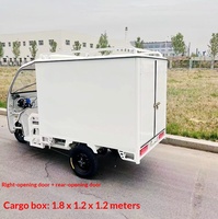 Tricycles de livraison électriques avec caisses de chargement semi-fermées, véhicules de messagerie à batterie (Modèle XH1200DZH-9)