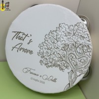 6 Inch Wholesale Wedding Church Party Favor Musical Instrument Logo Personalized Artifical Skin Tambourine toy Factory Price