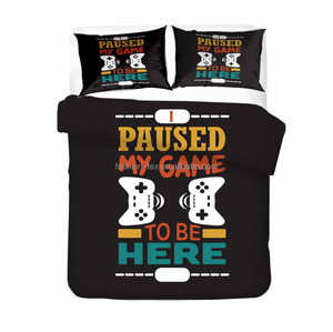 Venta al por mayor 3D Impreso <span class=keywords><strong>Gamer</strong></span> Juego de cama China Fabricado Funda nórdica y sábana de poliéster Edredón barato Cubiertas de lino - Product Image 2