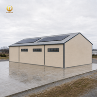 Atelier préfabriqué en structure métallique à installation facile, prêt pour l'énergie solaire, kits de stockage métalliques résistants aux intempéries, garage