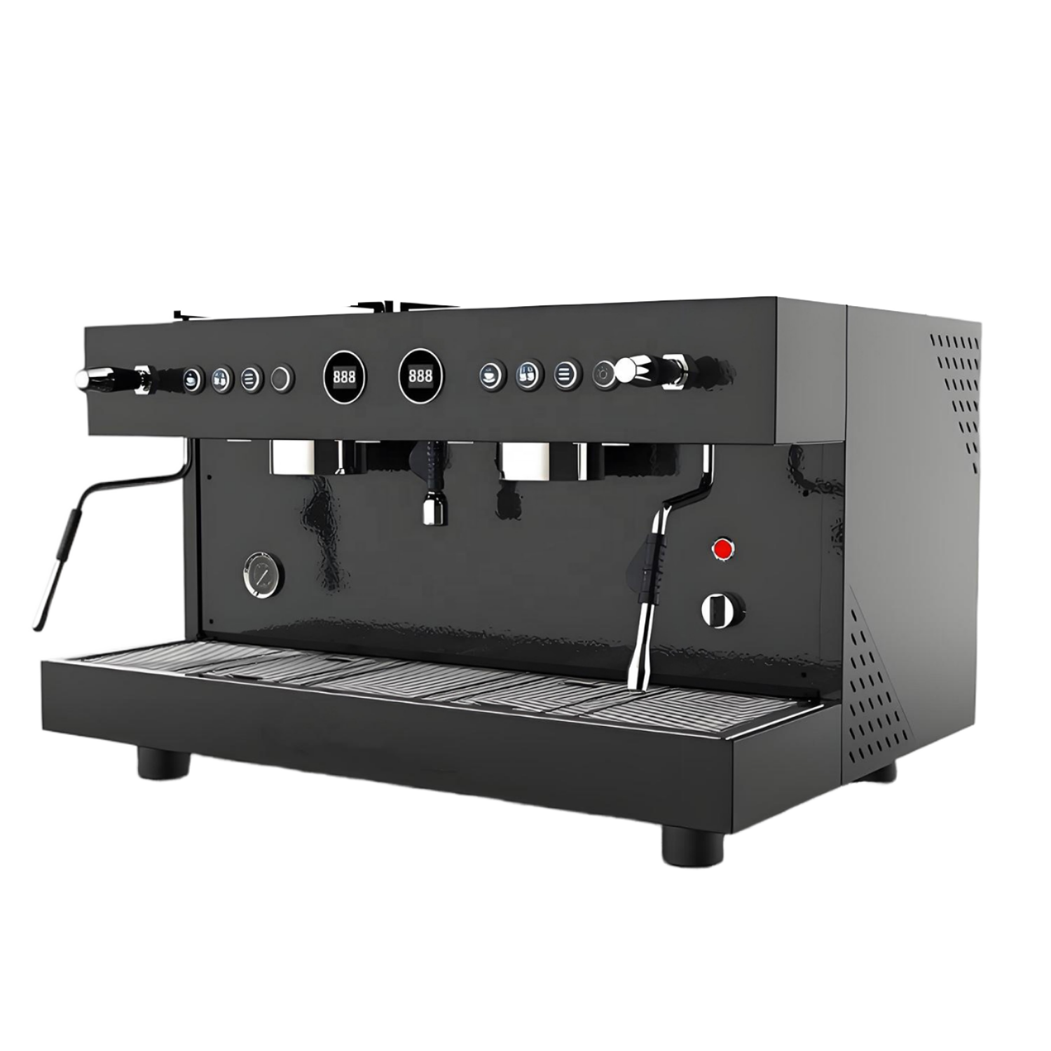 Высококачественная Кофеварка ZZUOM 20 бар для Nespresso, электрическая машина из нержавеющей стали, регулируемая кофемолка 2 л, бытовой бак