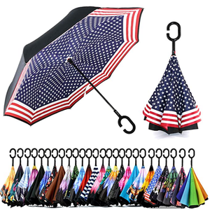 डबल परत ब्रिटिश झंडा अच्छी गुणवत्ता स्वचालित खुला मुद्रित अंदर छाता - Product Image 6