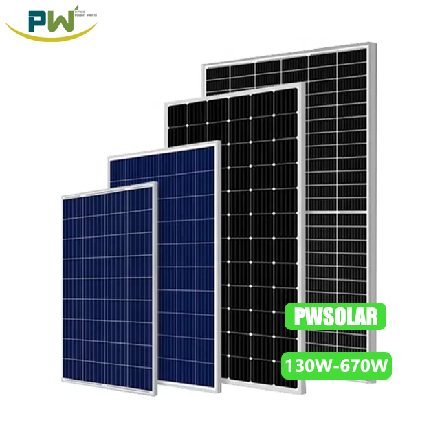 Best Monocrystalline PERC Solar Panels 100W 150W 180W 200W 250W 300W 380W 12V 18V 24V Shandong Stock 36 48 60 Cell