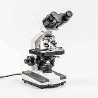 Microscopio Biológico SCIEDU C-200E, Binocular, Compuesto, Óptico, con Plataforma Mecánica, Enfoque de Ultra Precisión, Luz LED