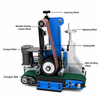 MECOR Edelstahl Kohlenstoffstahl Metall-Polier- und Schleifmaschine Motorverarbeitung Breite 150mm Hohe Genauigkeit Energiesparend