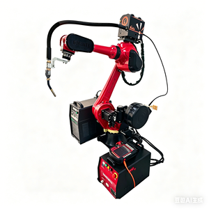 Robot de soudage compact BORUNTE à 6 axes, capacité de 10 kg, portée de 1500 mm, boîte de vitesses, précision de répétition de 0,05 mm, protection IP54, utilisation facile - Product Image 2
