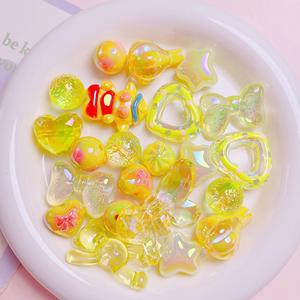 Perles en lucite multicolores et multiformes, forme irrégulière, pour la fabrication de chaînes de téléphone portable, de porte-clés, accessoires faits à la main - Product Image 5