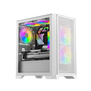 Boîtier <span class=keywords><strong>PC</strong></span> Mid Tower OEM ODM avec fenêtre en verre coulissante, construction en acier, compatible MicroATX/Mini-ITX, pour <span class=keywords><strong>PC</strong></span> de jeu, refroidissement par eau 240 mm - Product Image 1