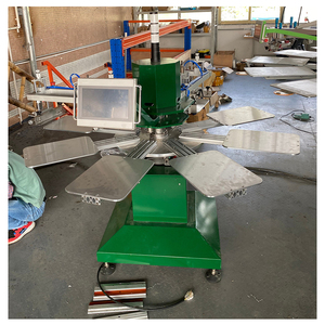 Dgruida Tự Động Kinh Tế Dệt May Quần Áo Quay Màn Hình Lụa 2 Màu 8 Trạm T Áo Sơ Mi Lụa Màn Hình Máy In - Product Image 3