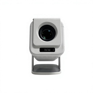Projecteur LCD portable à mise au point automatique 1080P compatible 4K, Android 14, mini projecteur de cinéma maison, lampe de projection offerte - Product Image 1