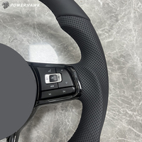 Volant en cuir pour Volkswagen VW Golf 4 5 6 7 7.5 8 gti Jetta Tiguan T6 Passat B6 B7 B8 Mk7 Mk5 Mk8 gti Polo 6r Scirocco