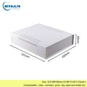 Điện khuếch đại âm thanh bao vây DIY dây kết nối hộp sắt điện hộp kim loại bao vây ngã ba 325*280*80 mét - Product Image 4