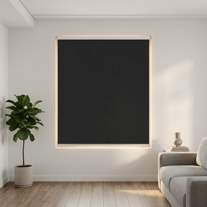 Meilleures ventes en Malaisie - Stores enrouleurs occultants sans fil ignifuges GB10076 168x183 Noir pour la maison et le bureau (B2B) - Product Image 1